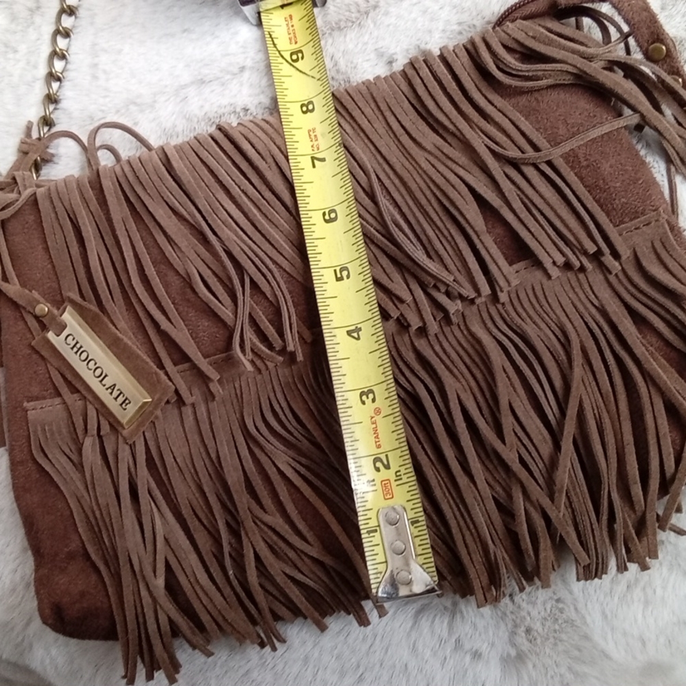 Chocolate New York Fringe Purse - Picture 8 of 8